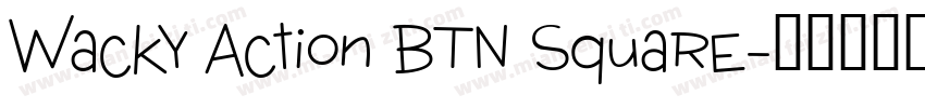 Wacky Action BTN Square字体转换